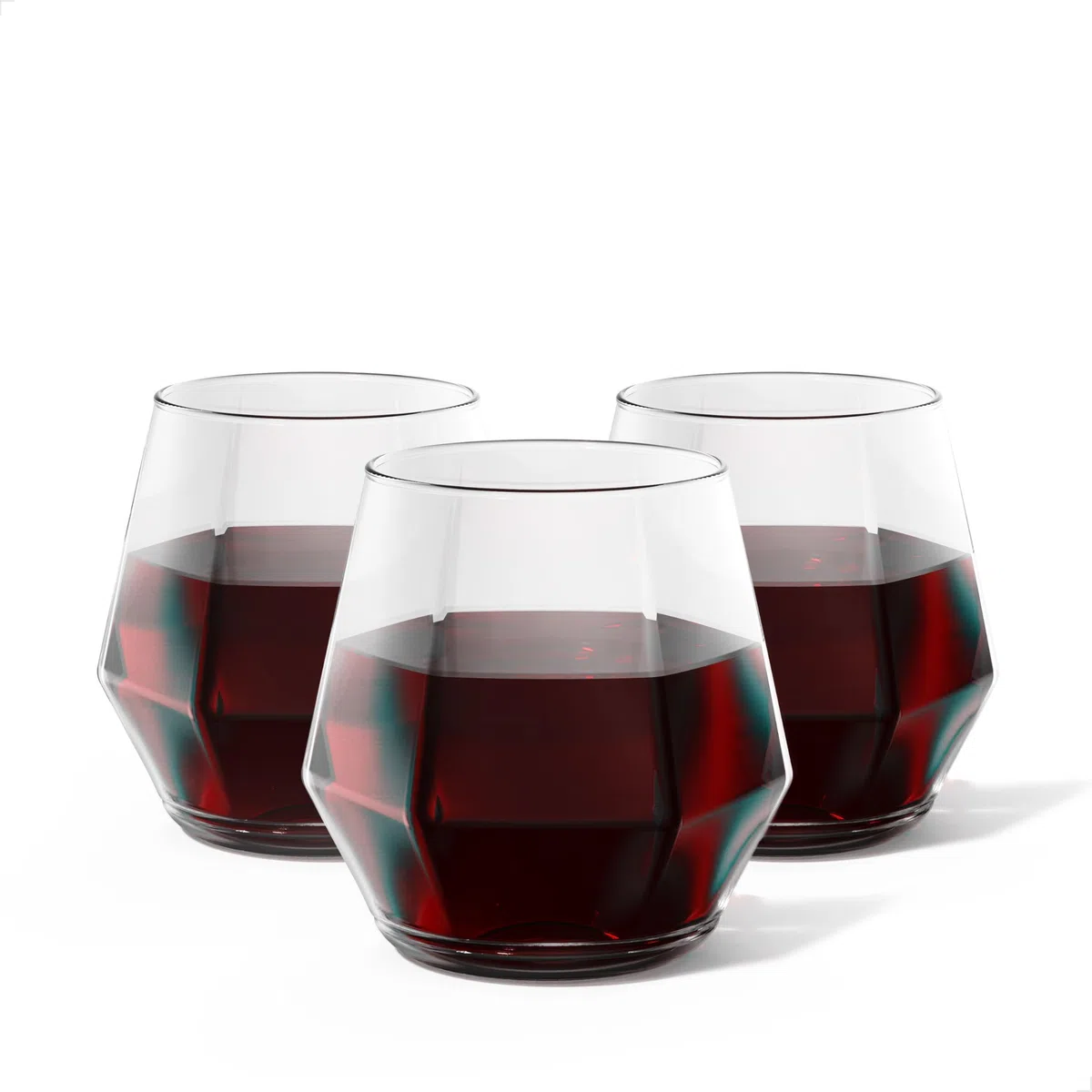 TOSSWARE POP - Juego de 12 copas de vino de plástico transparente de 12 onzas, reciclables, irrompibles y transparentes