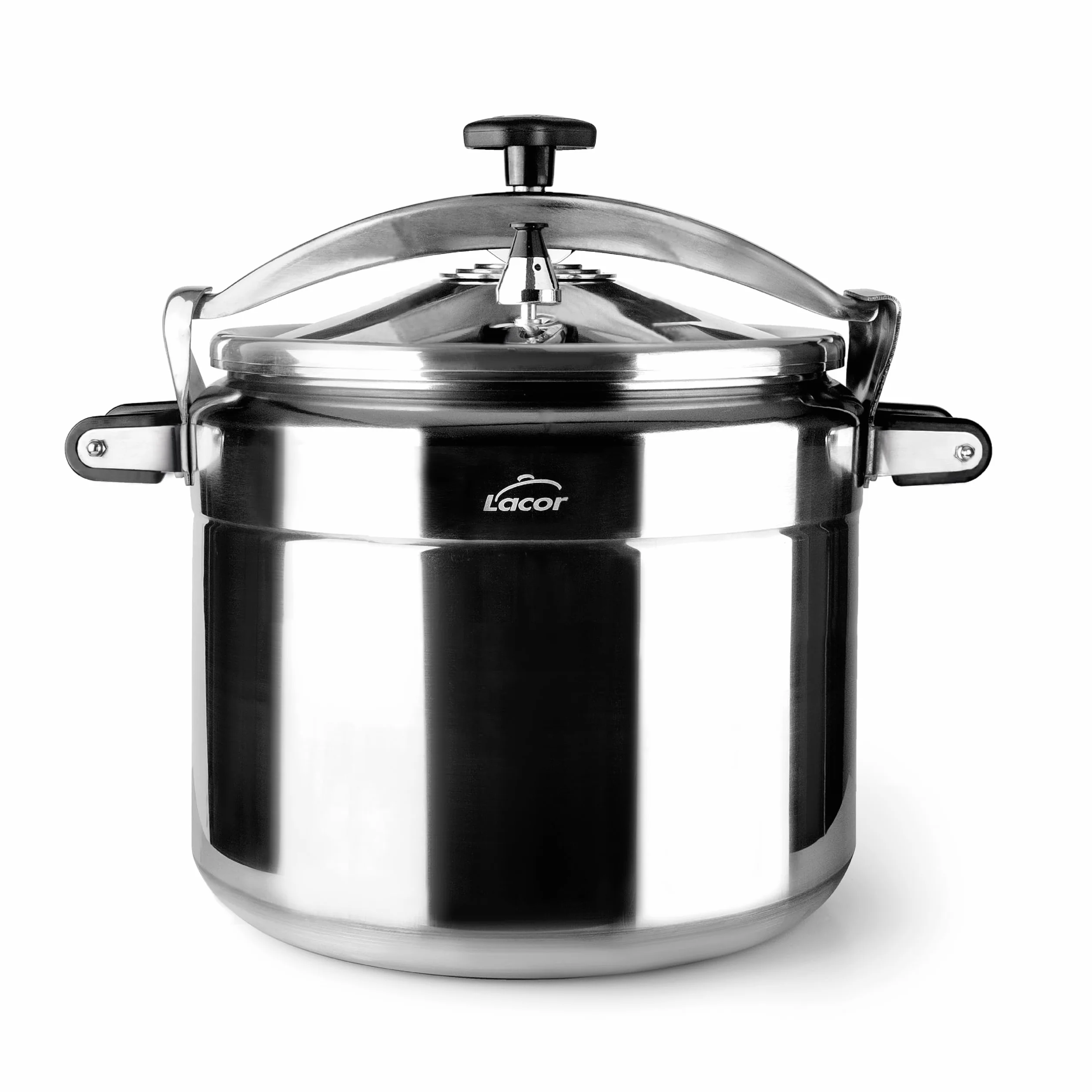 Lacor 20515 - Olla a presión rápida PRO Classic - Aluminio, 30 cm | En aluminio, para uso profesional y grandes cantidades; con 15 L de capacidad, cómodo de manejar y de guardar