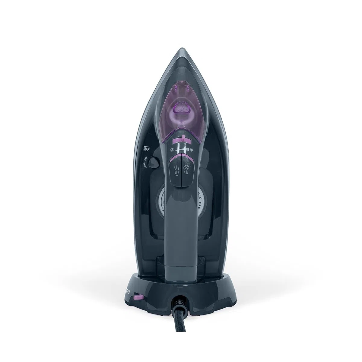 Livoo - Plancha inalámbrica DOM483 - con o inalámbrico, suela cerámica, 2200W, capacidad 350 ml, termostato ajustable, flujo de vapor 0 a 30 g/min