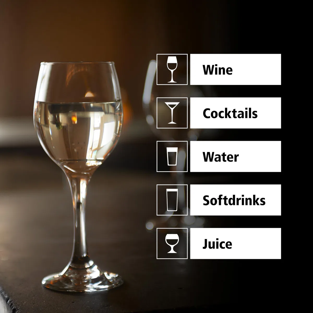 Libbey 70150 Copa de vino «PERCEPTION», 237 ml, juego de 12 unidades