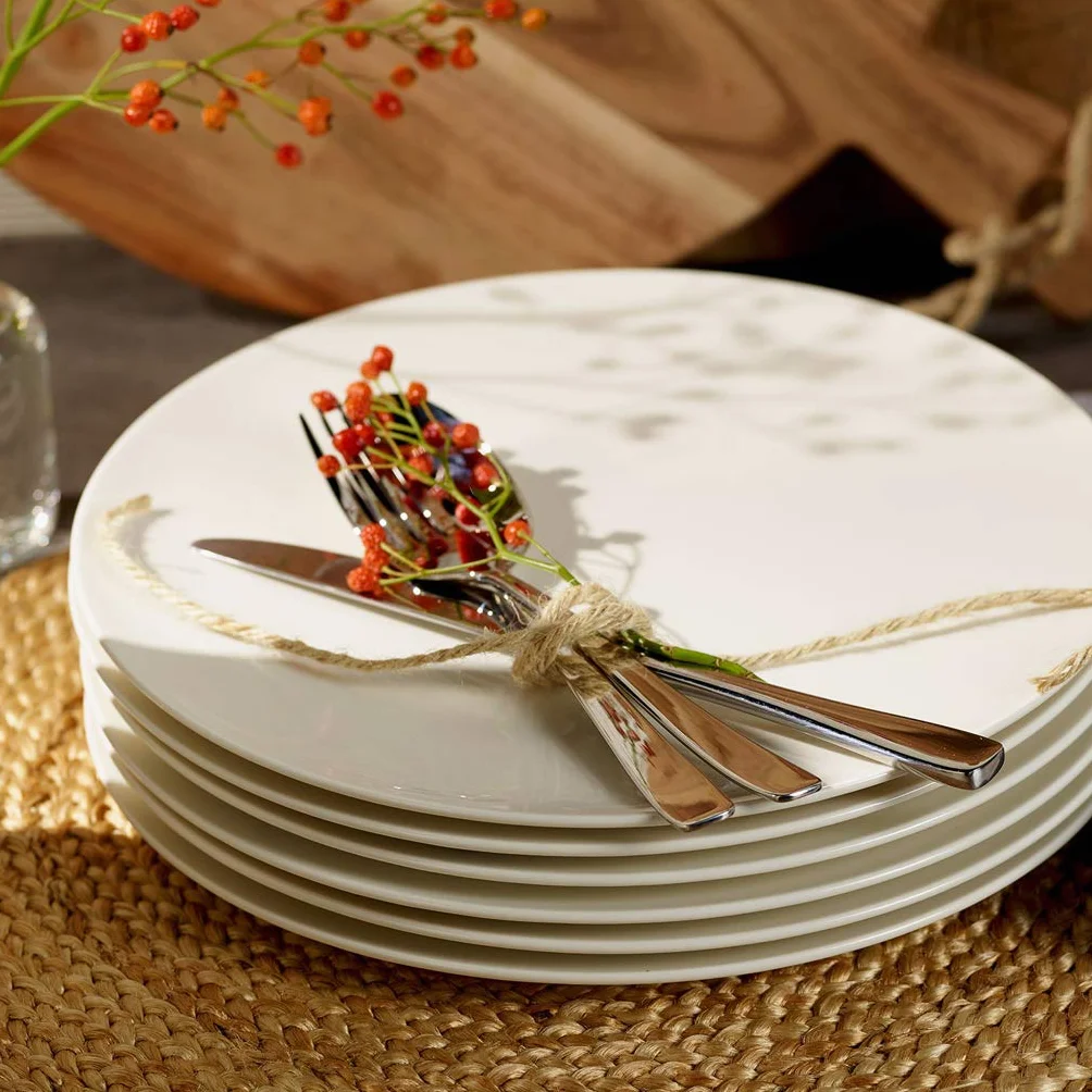 vivo - Villeroy & Boch Group - Voice Basic Cubertería de 30 Piezas para 6 Personas, Apto para Lavavajillas, Set Cubiertos, Acero Inoxidable