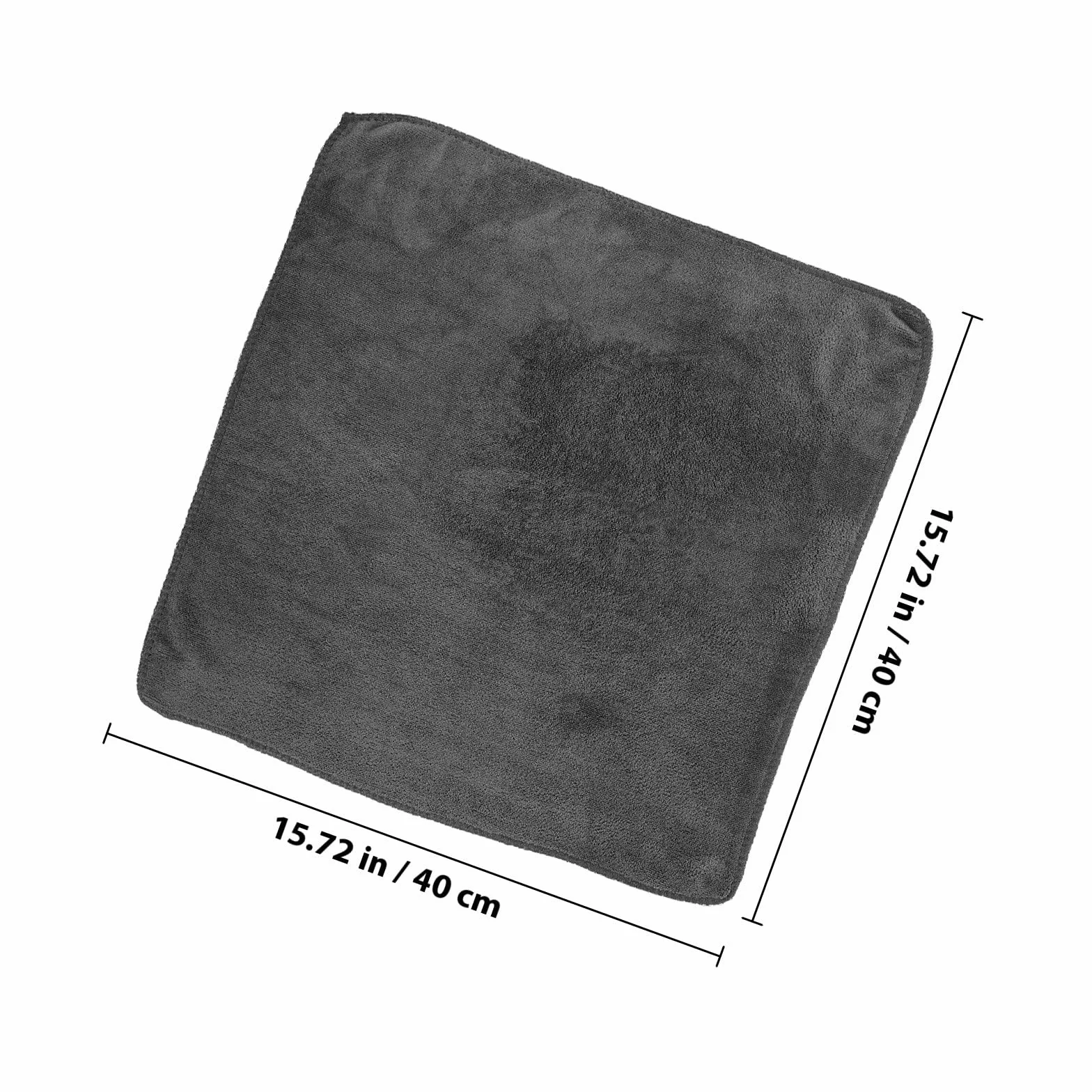 BETOOKY 12 Paños de Limpieza de Microfibra Absorbentes Reutilizables 40x40 Cm Gris para Cocina y Limpieza de Coche Multiusos para Vajilla y Superficies
