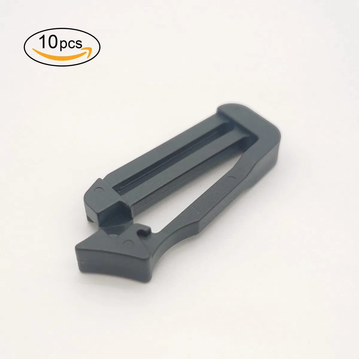 10 hebillas de clip de cincha de 1 pulgada Molle clips de conexión de correa hebilla de gatillo deslizante clip de mochila, 38 mm unilateral, 38mm Unilateral