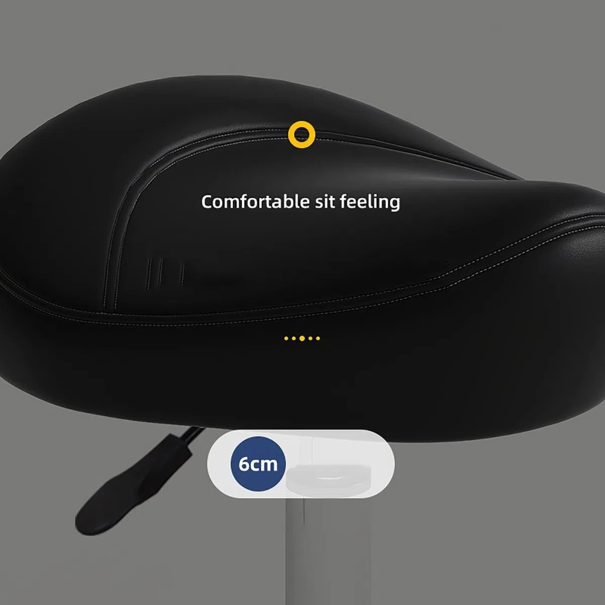 Taburete con sillín Ajustable con Ruedas: Silla con Ruedas ergonómica Resistente for Laboratorio, clínica, Dentista, salón, Masaje, Oficina y Uso doméstico(B)