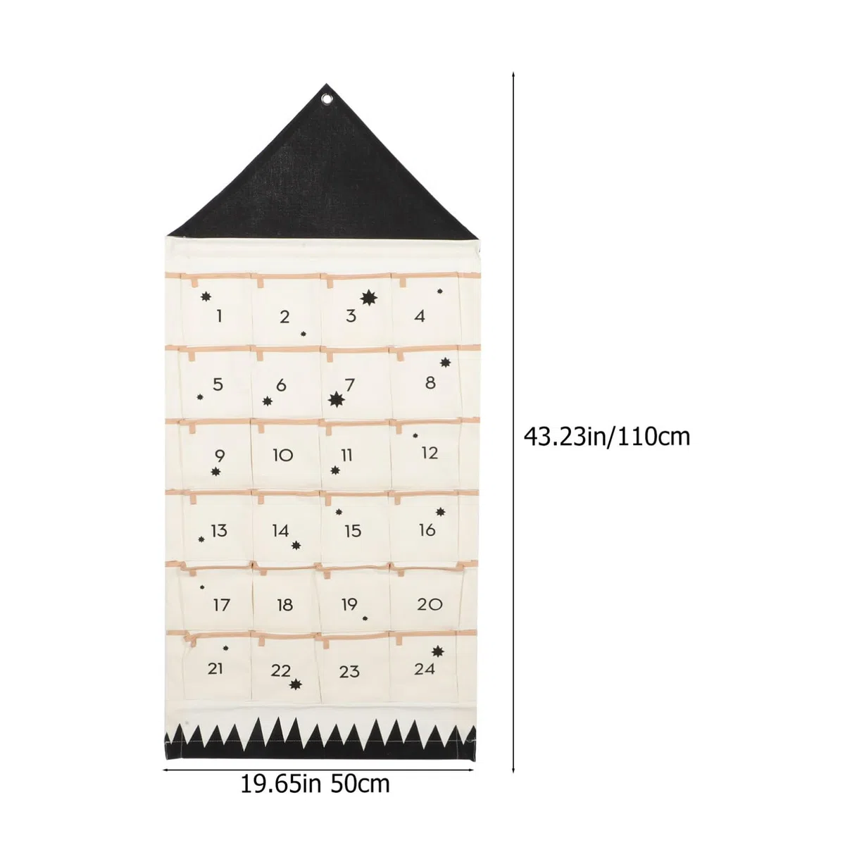 VICASKY 2piezas Bolsa De Almacenamiento Colgante De Navidad Bolsillos Organizador Multifuncional Para Pared Decoración De Adviento Para Adultos Para Mantener Orden Adornos y Pequeños