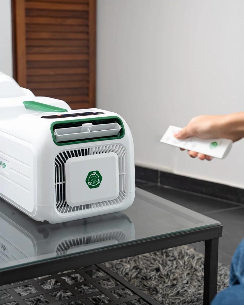 HEXAPRO+ Aire acondicionado portátil 4800 BTU, refrigerante R290, refrigeración turbo, deshumidificador y modo ventilador, para habitaciones de hasta 15 m², eficiencia energética