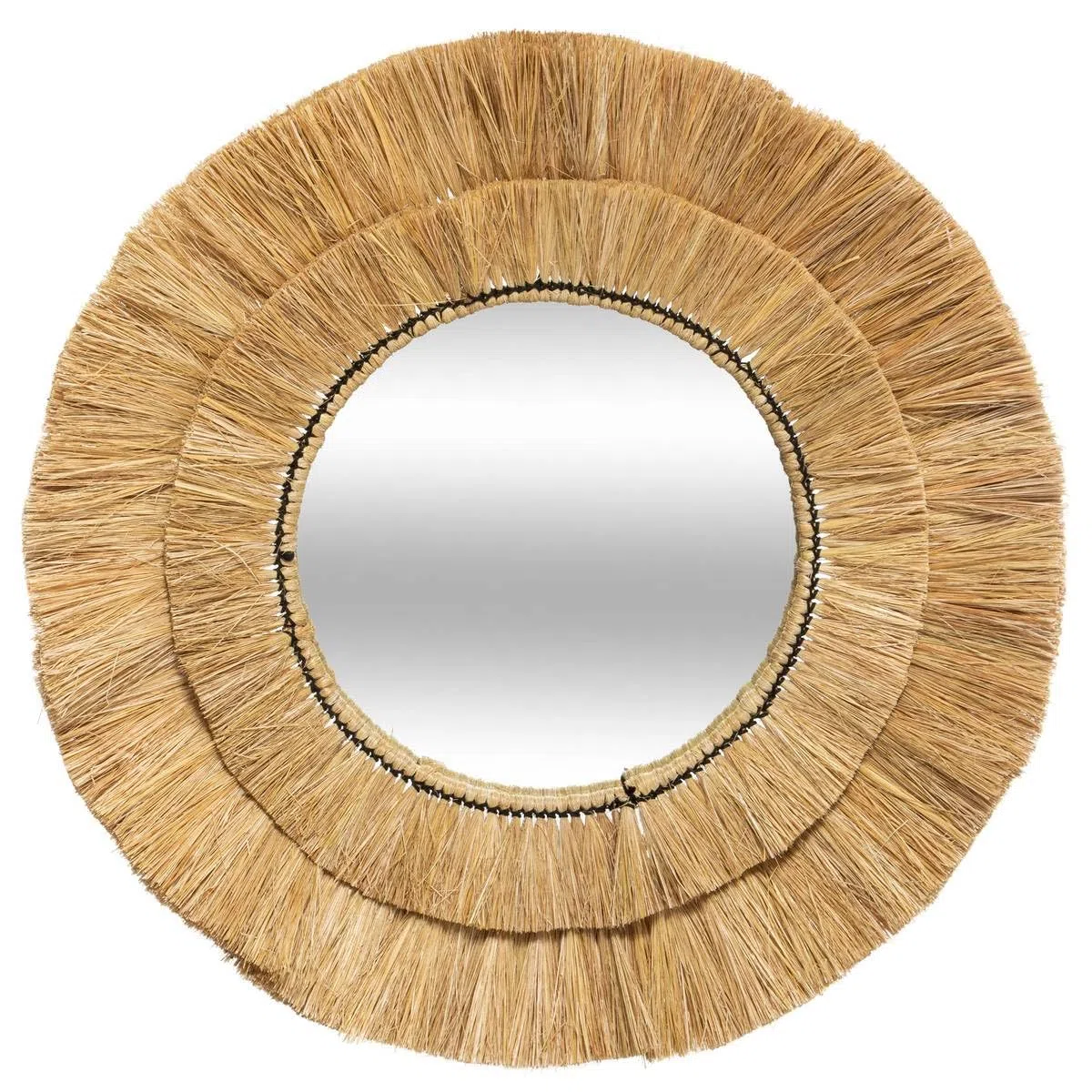 Atmosphera - Espejo «Safari» - Rafia D57 cm