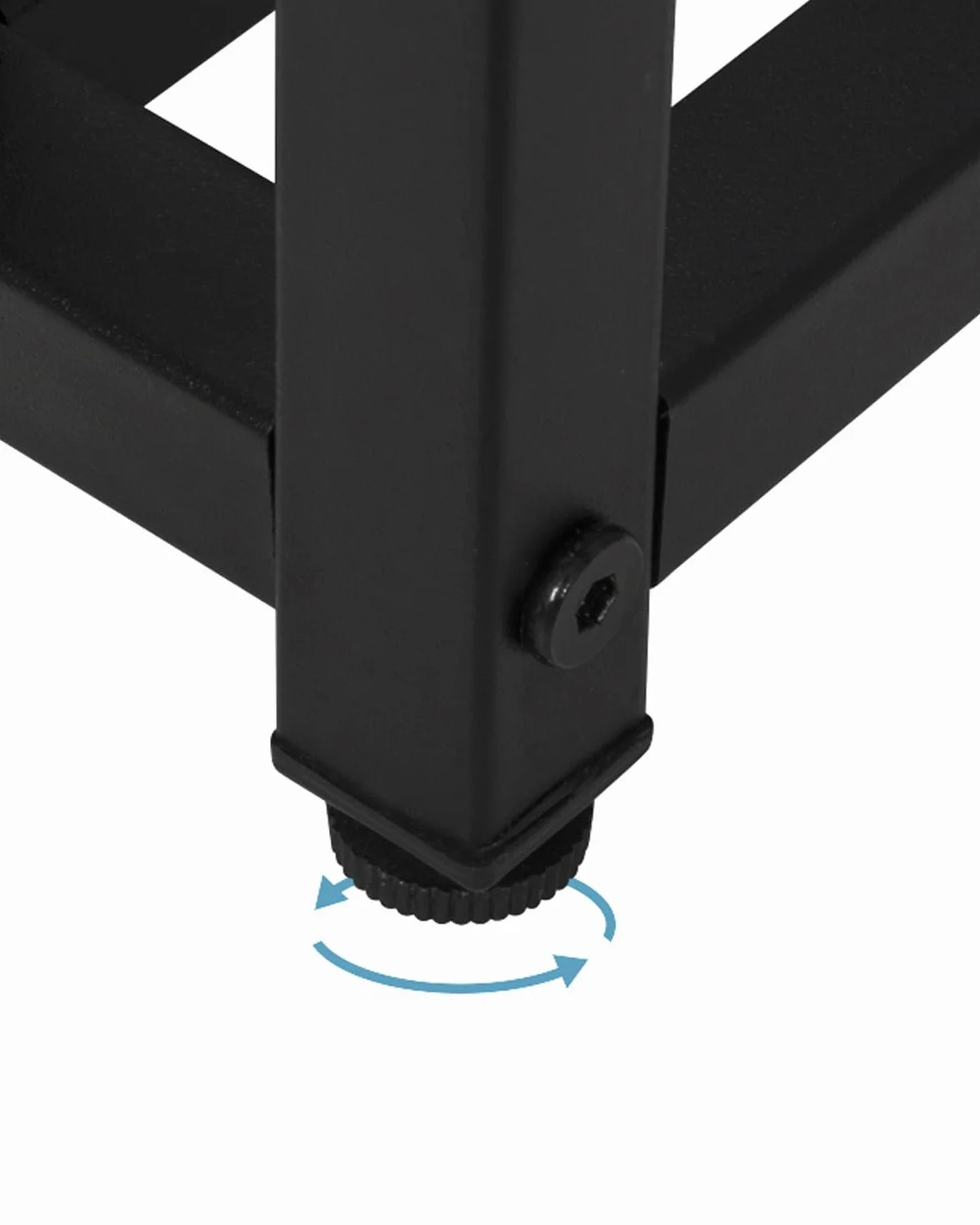WOLTU Mesa de Bar de Bistro de Comedor con 2 Estantes, Estructura de Metal, MDF, 120x50x105cm (WxDxH) Negro BT25sz