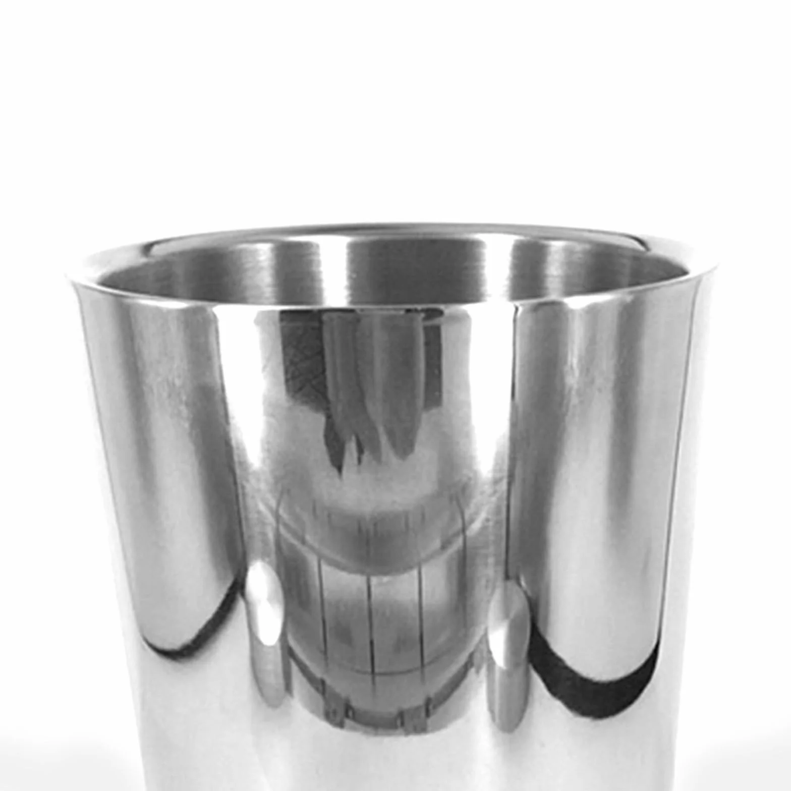 Cubo de hielo para bares domésticos Cubo de hielo de doble pared de acero inoxidable con aislamiento térmico, contenedor redondo, Enfriador de hielo for vino, armario de cerveza, herramienta de cocina