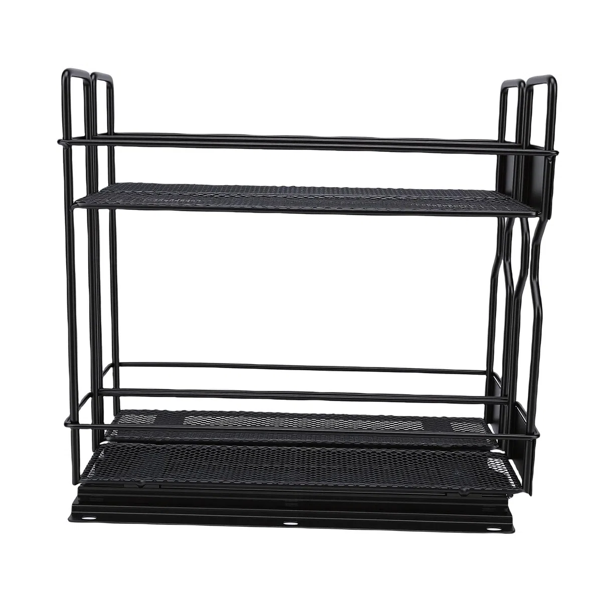 Rengue Organizador Deslizante para Condimentos, Almacenamiento de Condimentos Ajustable de Hierro, 10 X 10,6 X 5,1 Pulgadas para Uso en Despensa de Cocina