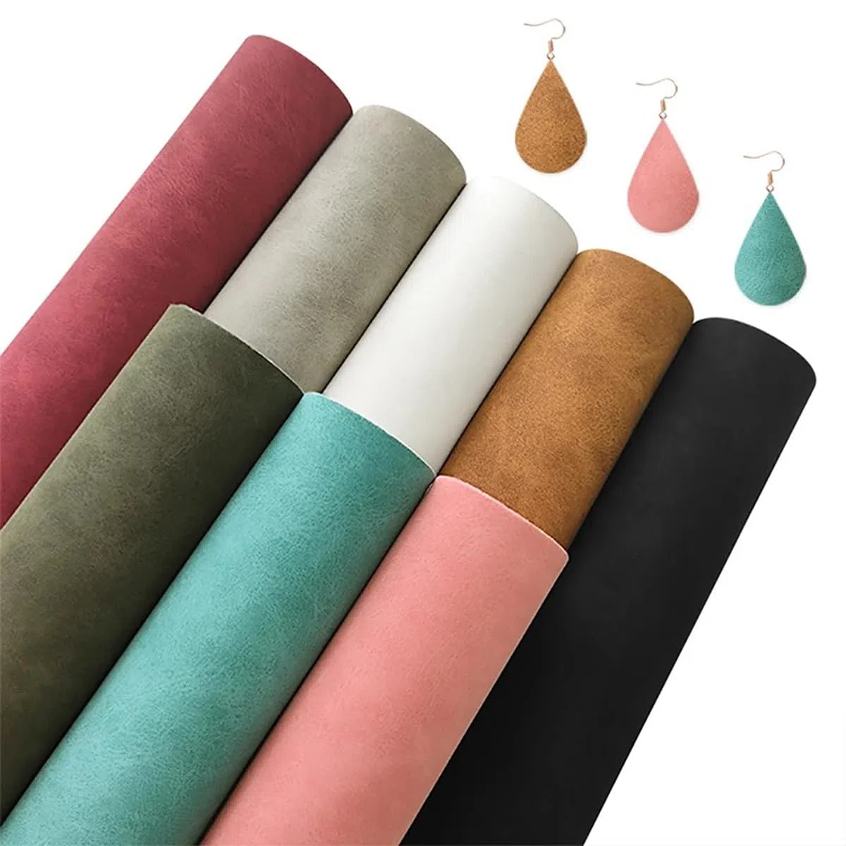 Tela Impermeable de imitación Suave, 30 x 135 cm, Cuero sintético para Bolsos, Lazos para el Pelo, decoración, Manualidades, Costura, Azul Oscuro.