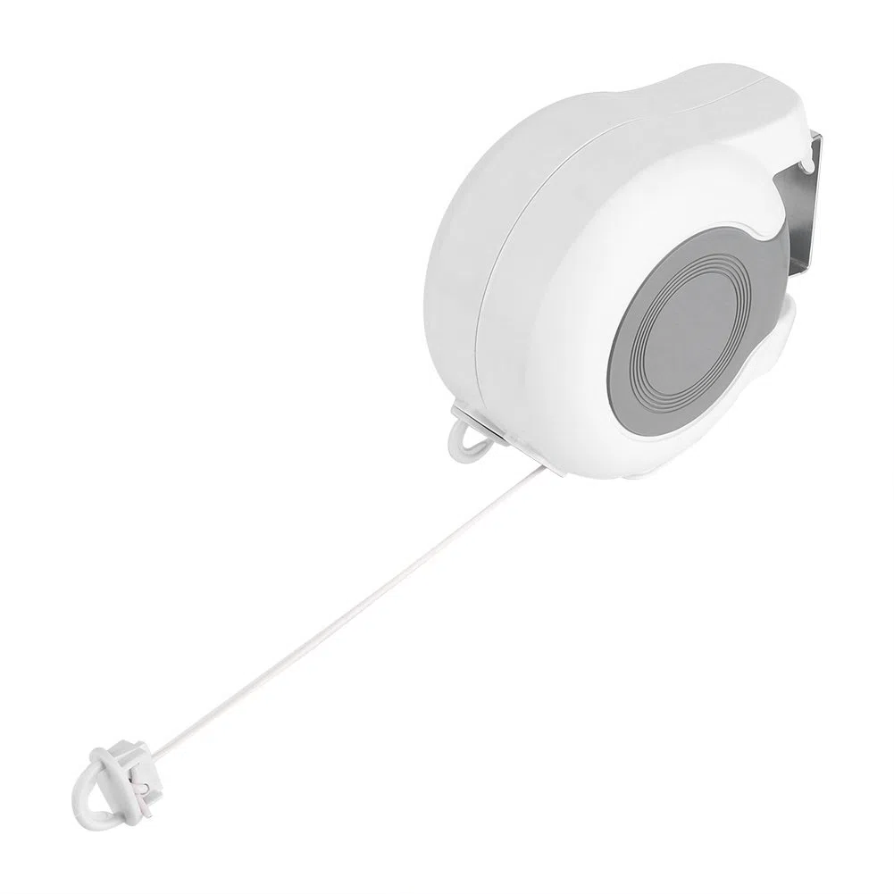 Estink Tendedero Retráctil de Pared por Cuerda, Doble Cuerda para Interior y Exterior, Secador de Ropa Plegable Ahorra Espacio para Balcón Baño Lavandería