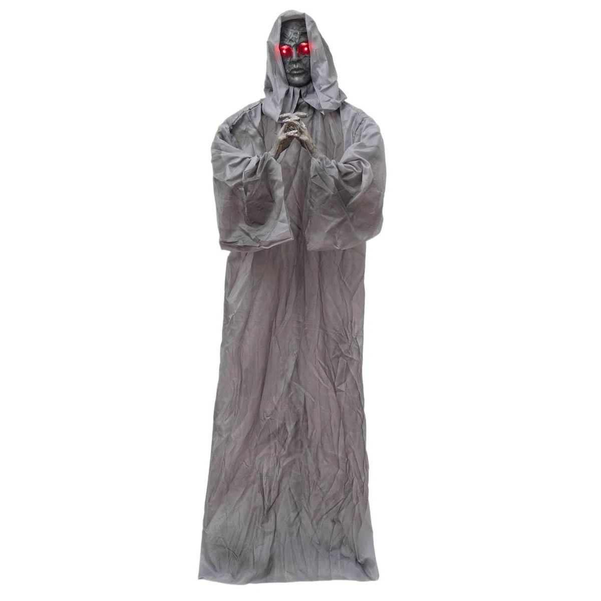 de con Capucha Figura Decorativa de Festival Estatua de Halloween Adorno con Material de Plástico y Tela Activación por Sonido y Temblores Adecuado para Fiestas Entradas Interiores