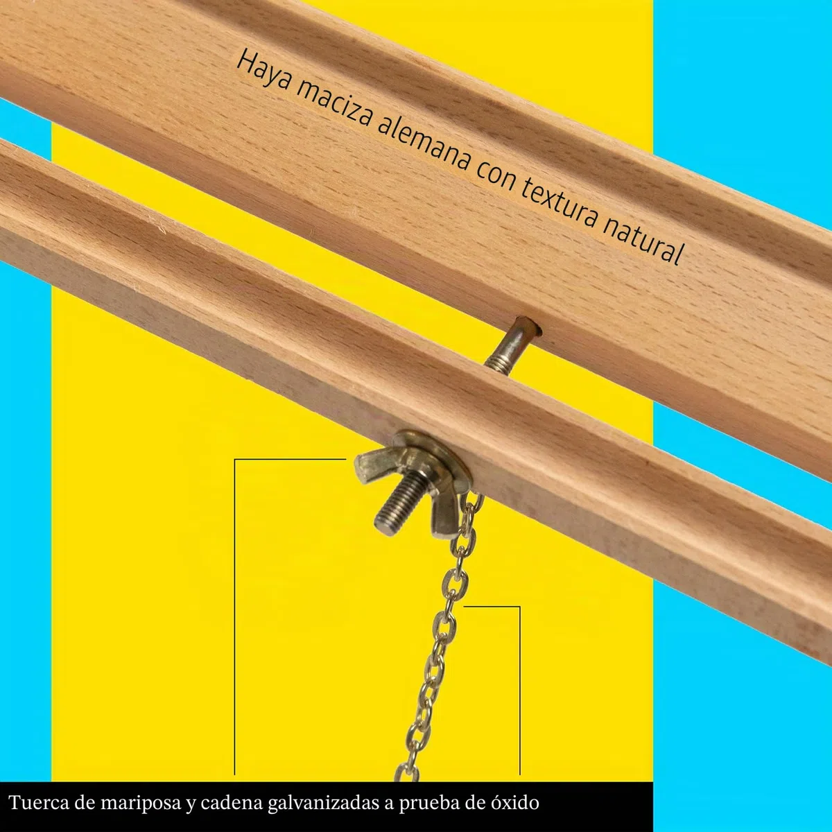 MEEDEN Caballete de madera para letrero de boda: trípode de madera para tablero de póster - caballete de exhibición de pie para tablero de bienvenida