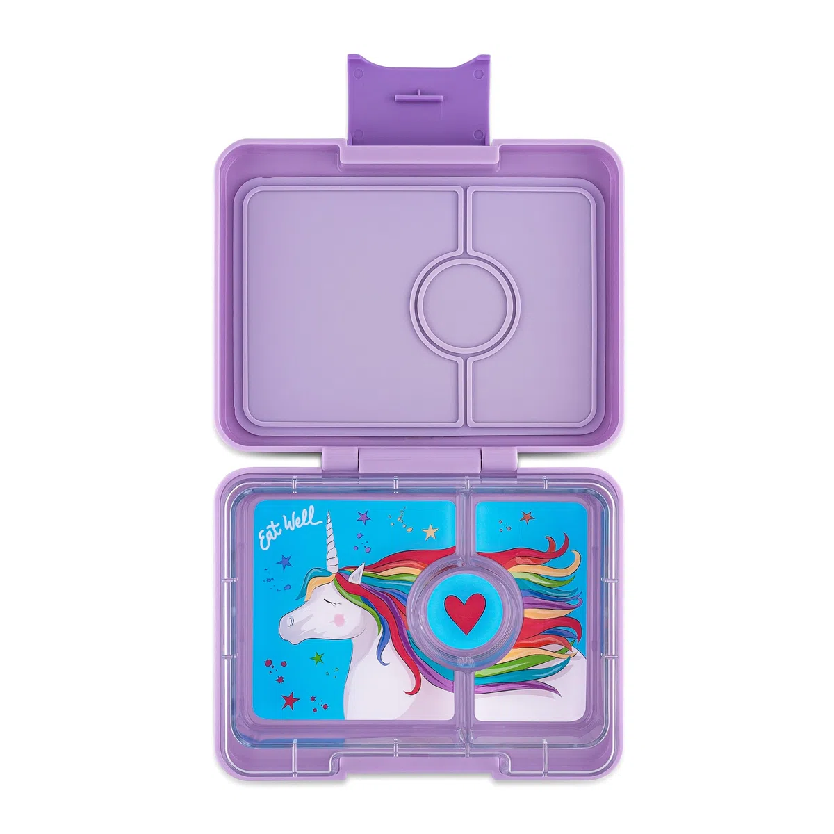 Yumbox Caja de aperitivos a prueba de fugas, sin BPA, 3 compartimentos para niños y adultos, portátil, ligero y fácil de limpiar, ideal para frutas, verduras, galletas