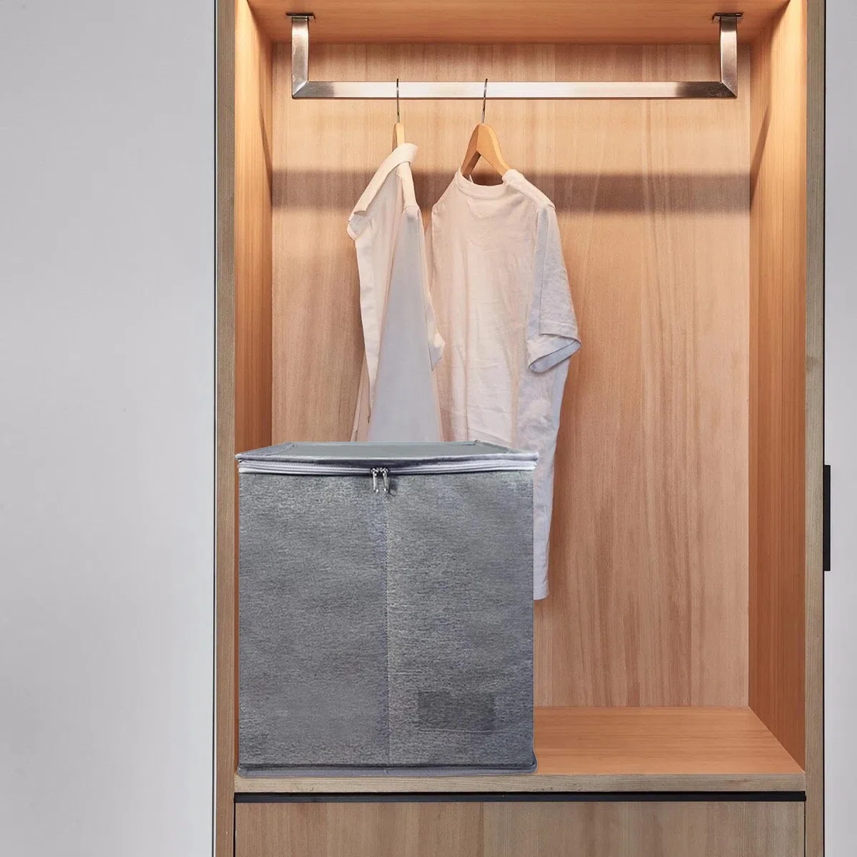 Organizador Para Perchas Bolsa De Almacenamiento Portátil Para Colgadores | Con Tapa Portátil Multiusos para Ropa Muñecas Armario Dormitorio Lavandería