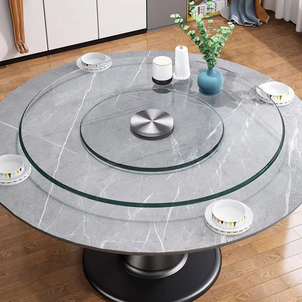 Plato Giratorio Cristal Lazy Susan 60-120cm Bandeja Giratoria Grande para Cocina Mesa De Comedor para Hotel En Casa(70cm (27 in))