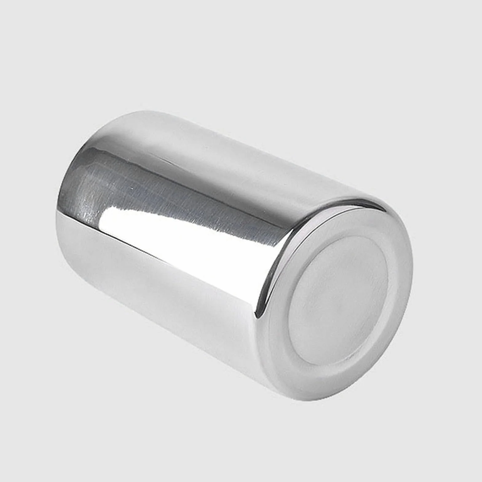 Cubo de hielo para bares domésticos Cubo de hielo de doble pared de acero inoxidable con aislamiento térmico, contenedor redondo, Enfriador de hielo for vino, armario de cerveza, herramienta de cocina