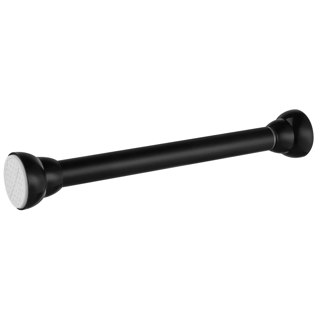 Barra Telescópica Ajustable 30-45cm sin Taladrar Acero Inoxidable Negro, Fácil de Limpiar para Cortina de Ducha y Ropa para Baño y Closet