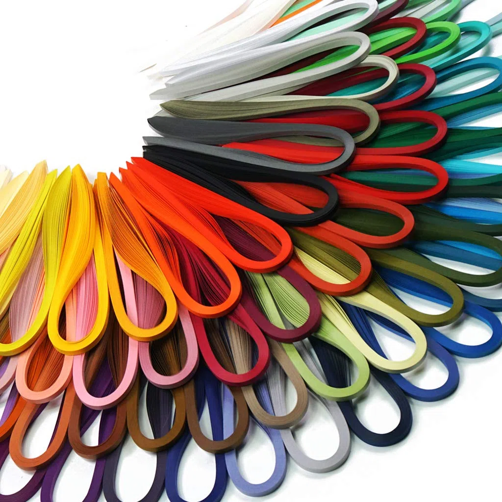 JUYA Quilling Conjunto de Papel por Tant 72 colores y 72 paquetes, ancho de papel 5 mm