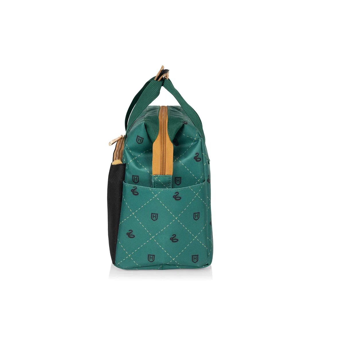 PICNIC TIME Warner Bros On The Go, 510-00-270-024-18, caja térmica suave, bolsa de almuerzo aislada, poliéster, Harry Potter Slytherin-negro con detalles verdes