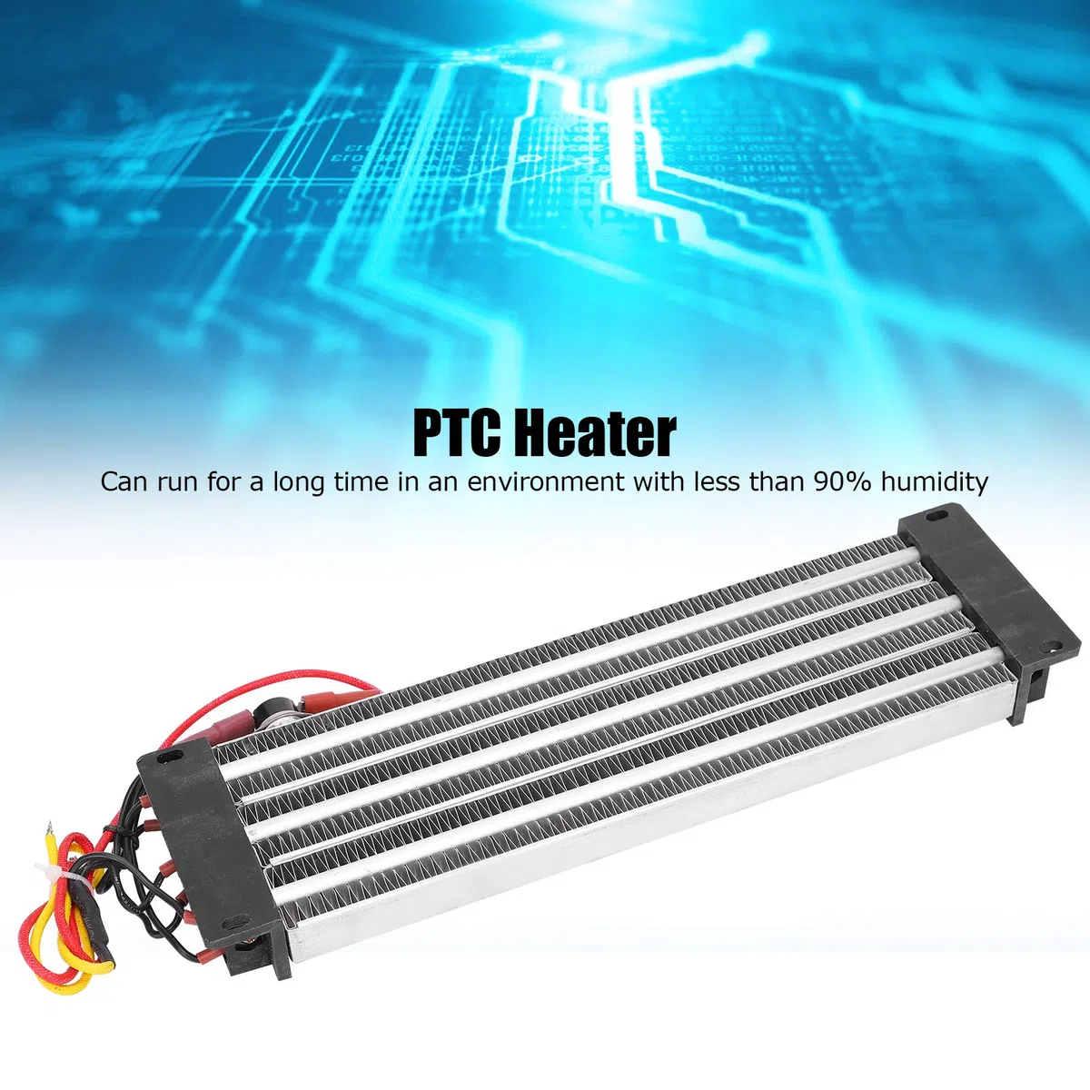 Calentador de aire de cerámica PTC de 2000 W, elemento calefactor eléctrico termostático aislado para ventilador, calentador, humidificador, aire acondicionado y automóvil