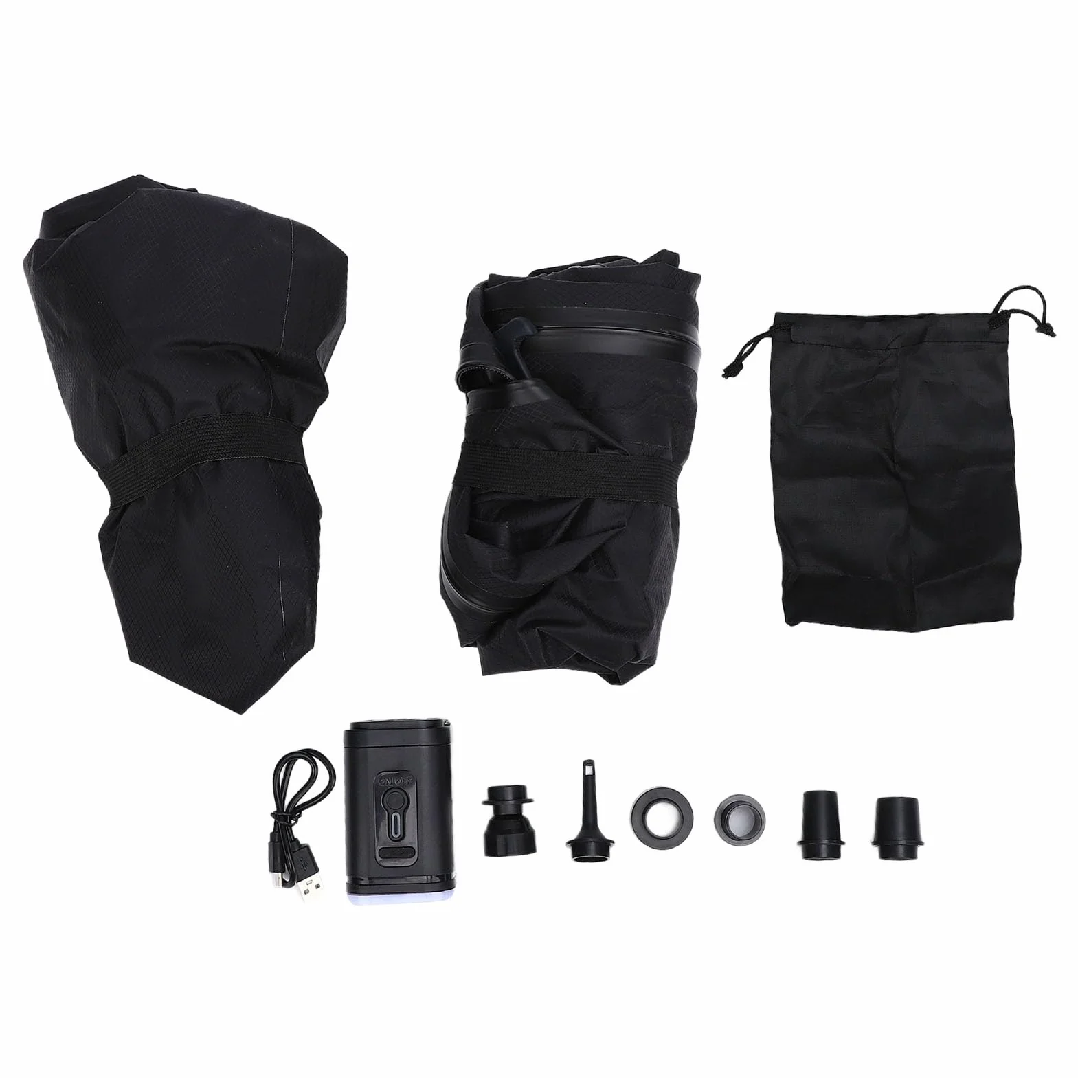 Zunate Bolsa de Vacío de Viaje Reutilizable Bolsa de Compresión Resistente Al Agua con Bomba para Viajeros que Ahorran Espacio Gimnasio Piscina Playa Nylon TPU 2 Bolsas + Accesorios (50L)