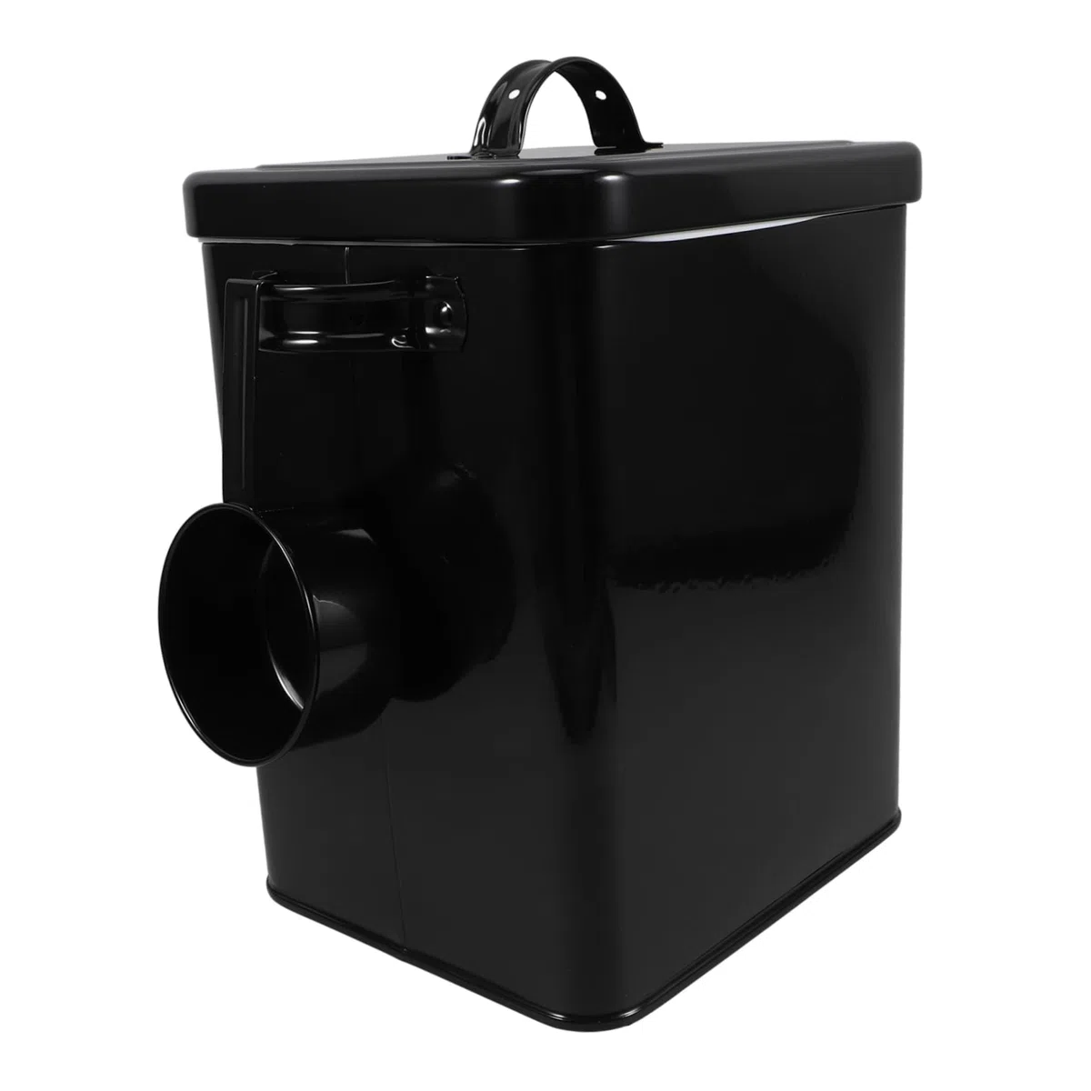 PRETYZOOM Contenedor de Almacenamiento Metálico Hermético con Cuchara para Harina de Arroz Recipiente Multifunción con Tapa para Cocina y Hogar para Almacenar Alimentos la Granja o Casa