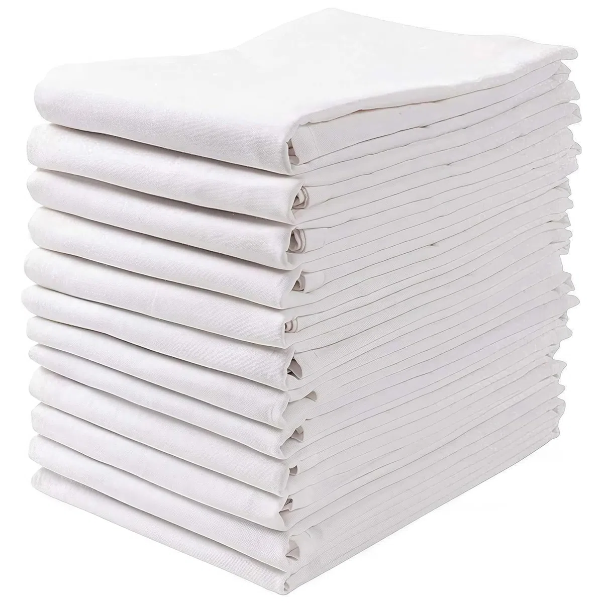Wealuxe Flour Sack - Paños de cocina para cocina, paquete de 12, 28 x 28 pulgadas, sin pelusas, paños de cocina de algodón súper absorbentes para secar la cocina, a prueba de pan, hornear