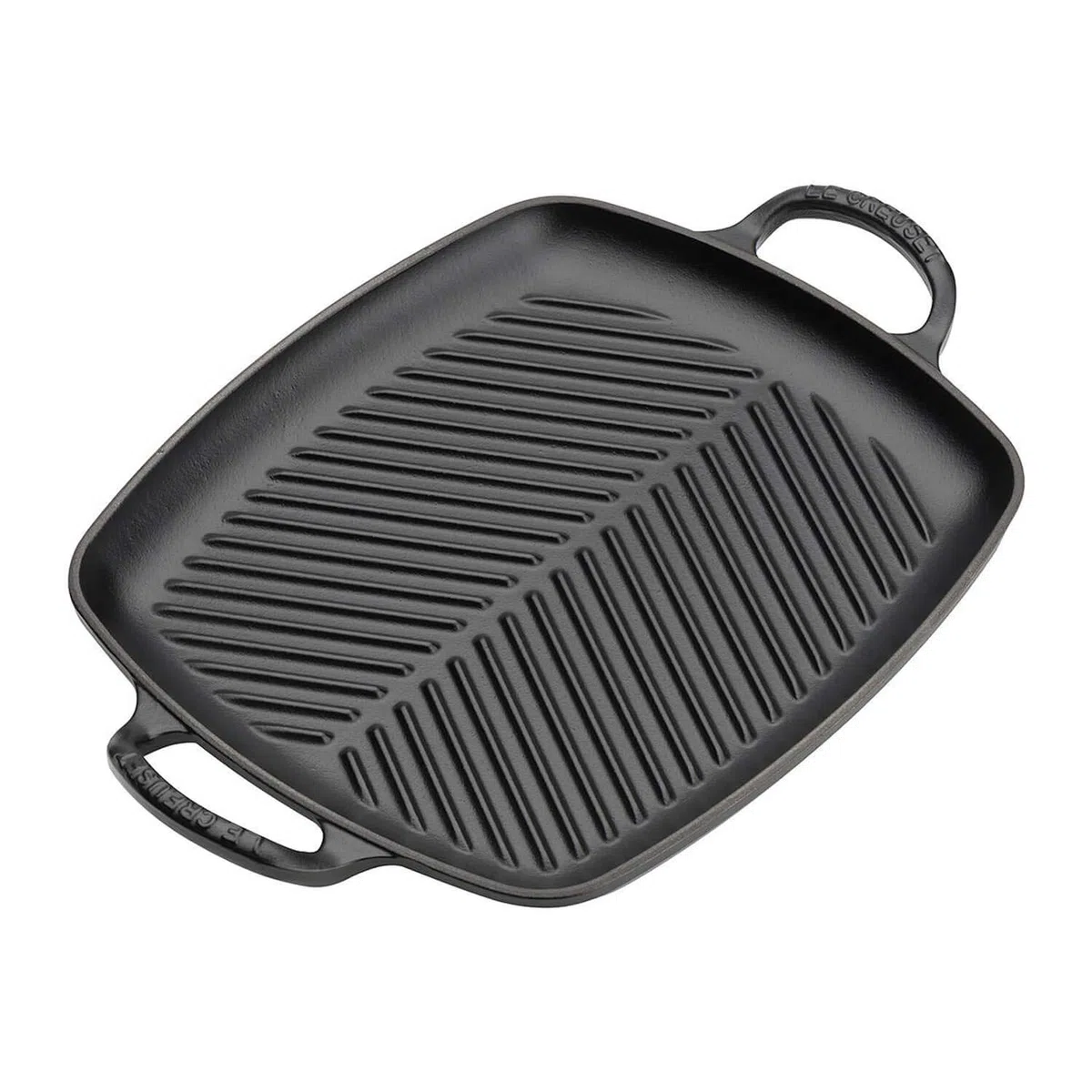 Le Creuset Parrilla rectangular alta de hierro fundido, 30 cm, Negro Mate, 20201300000422
