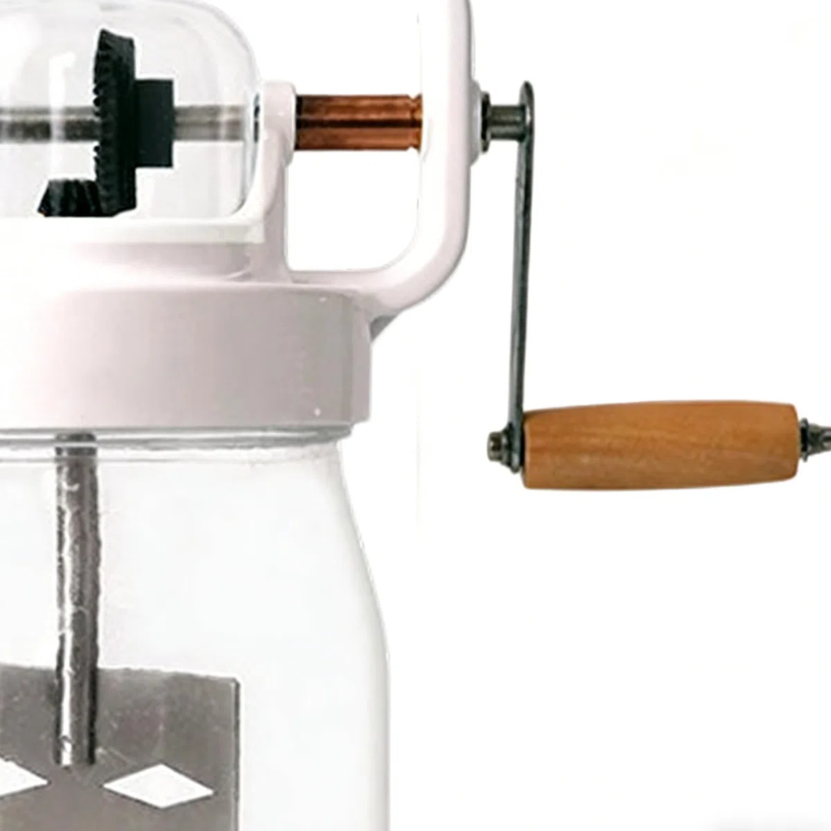 Mezclador de mantequilla Mezclador de Mantequilla de 1500 ml | con Batidor de Mano de Frasco de Vidrio para Repostería, , Panqueques, Jam, Salsas, Mezclas, Alimento Infantil, Huevos