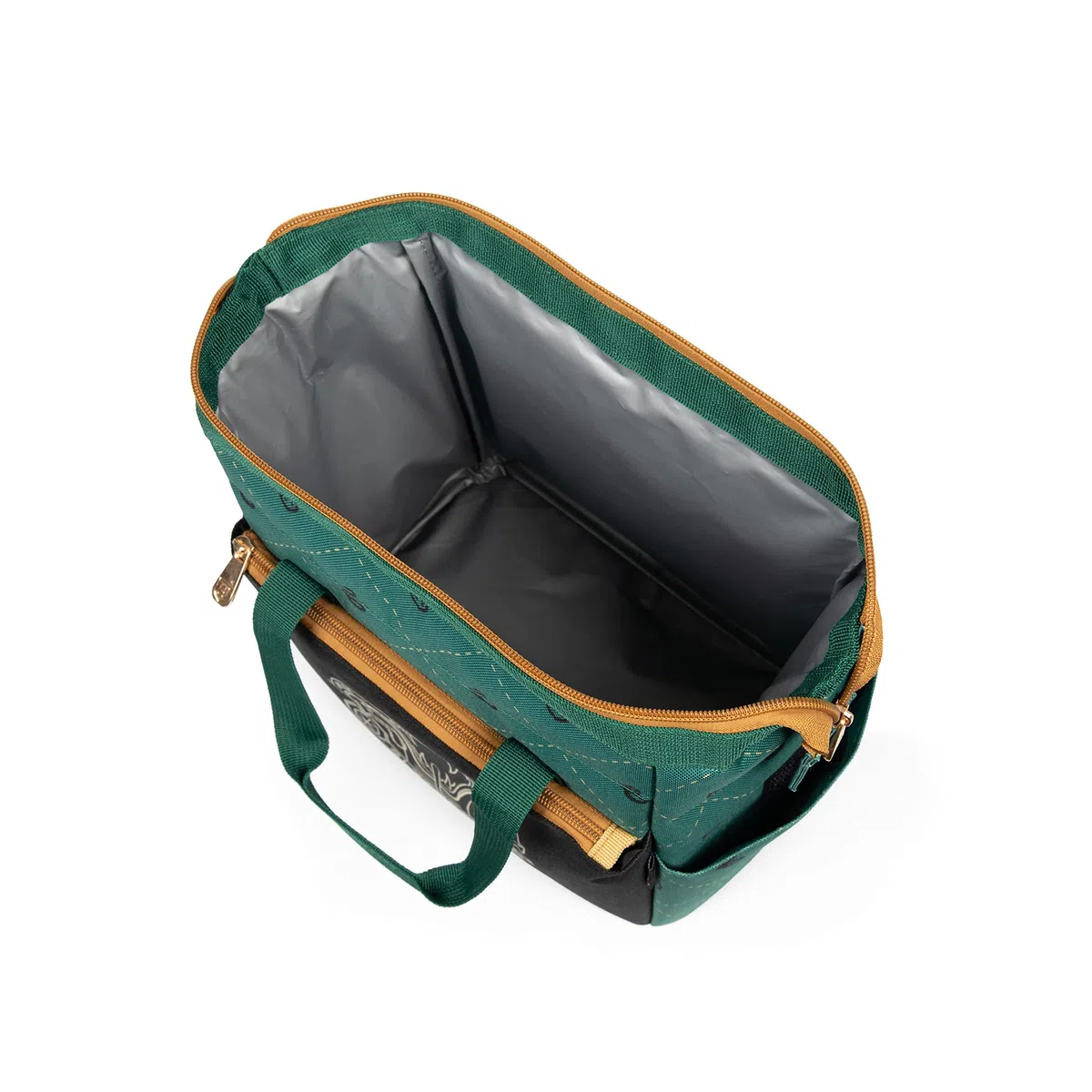 PICNIC TIME Warner Bros On The Go, 510-00-270-024-18, caja térmica suave, bolsa de almuerzo aislada, poliéster, Harry Potter Slytherin-negro con detalles verdes