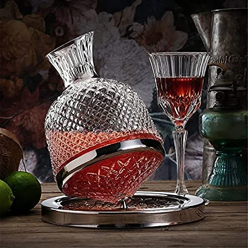 Decanters to Wine, decantador de vino giratorio/remolino, jarra de vino tinto aireador y respirador, recipiente de vidrio transparente sin plomo, decantadores y jarras de vino para los amantes del