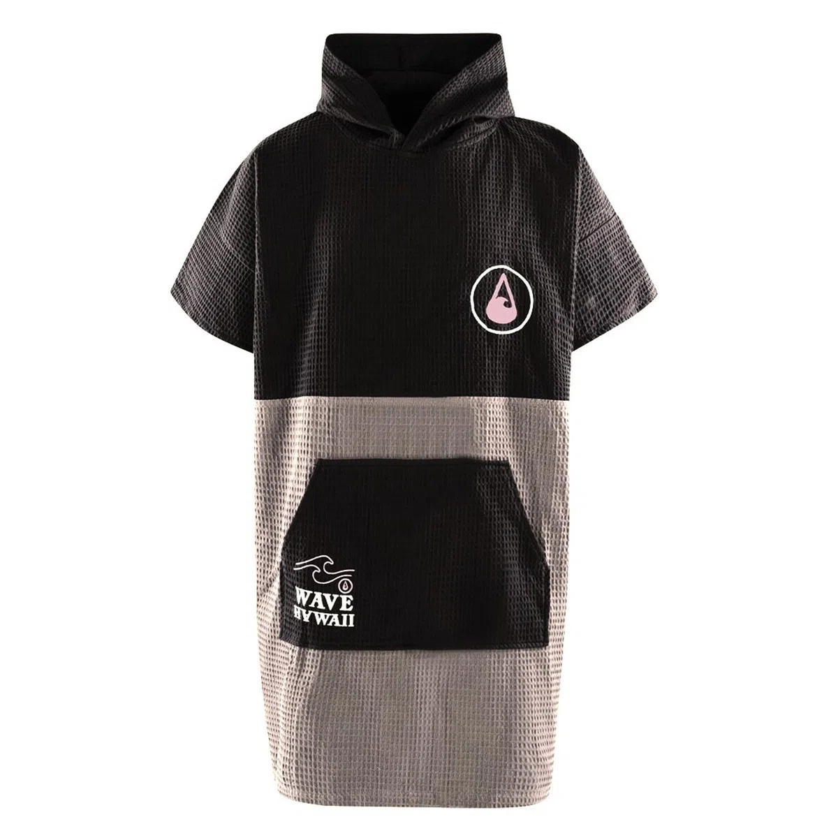 WAVE HAWAII Travel-Poncho de baño para hombre y mujer, S-M, 151-183 cm | 100% algodón, poncho de surf para adultos, toalla de rizo con alta absorción de agua, ayuda para cambiar la playa, adultos