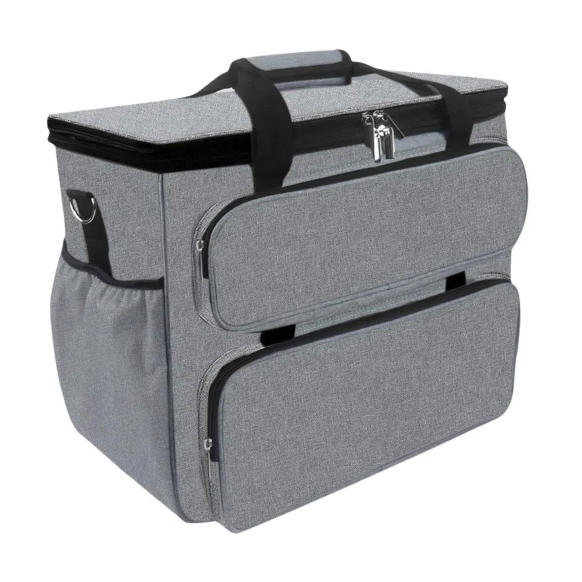 LIXSAZSE Estuche de costura con compartimentos con cremallera para una | organización óptima. Gran capacidad y múltiples bolsillos. Asa de viaje para