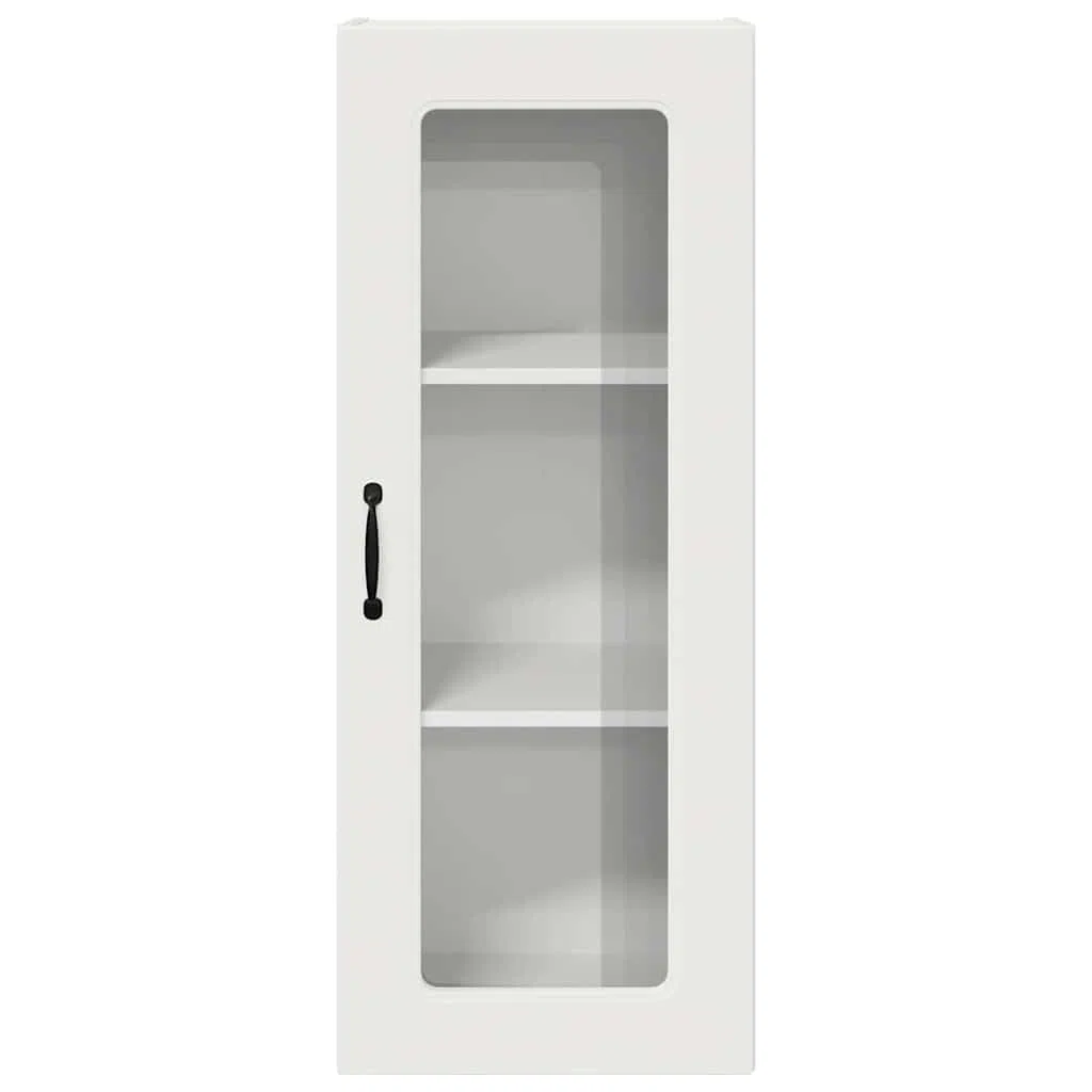 Armario de cocina de madera blanco 40 x 31 x 100 cm con puerta y 3 estantes, armario de pared para cocina y comedor, armario auxiliar versátil y organizador para vajilla y suministros