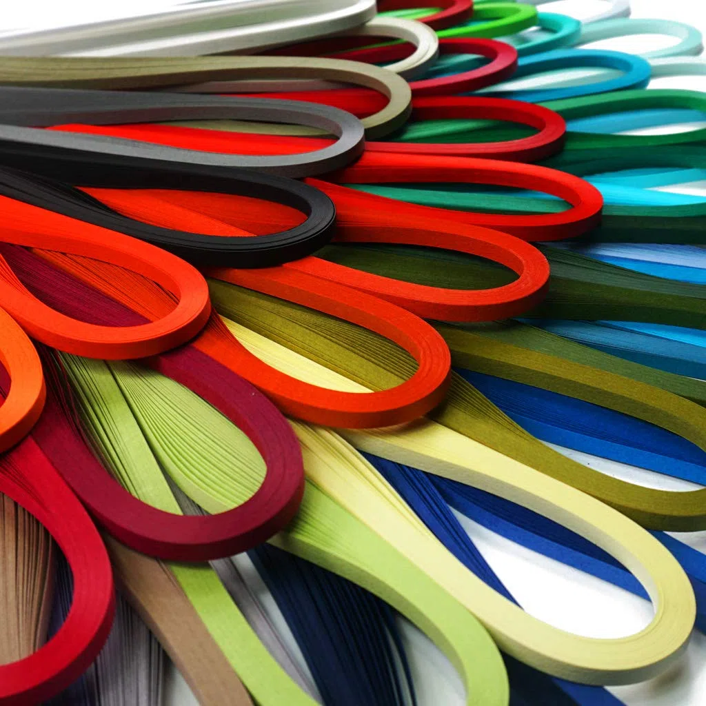 JUYA Quilling Conjunto de Papel por Tant 72 colores y 72 paquetes, ancho de papel 5 mm