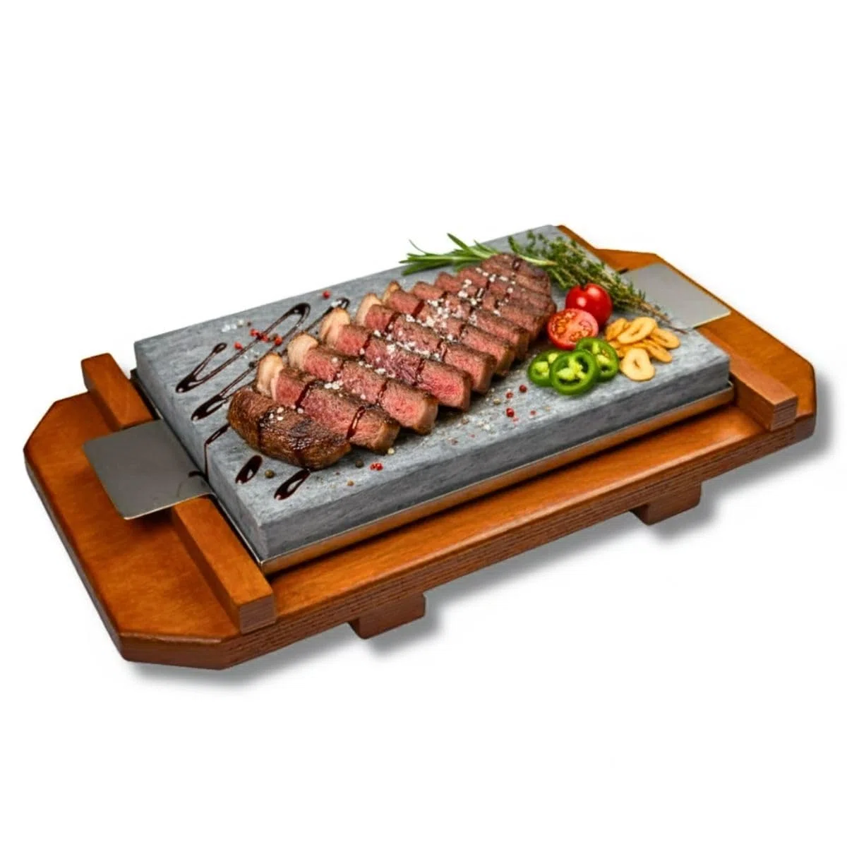 Piedra para Carne de20x30 cm Modelo Rustic Roble CT