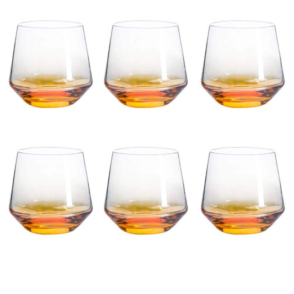 CXK Vasos arcoíris Cristal de Cerveza Plateado Copa de Vino Vaso de Agua de Vidrio Bar Copa de Vino, 7 Piezas