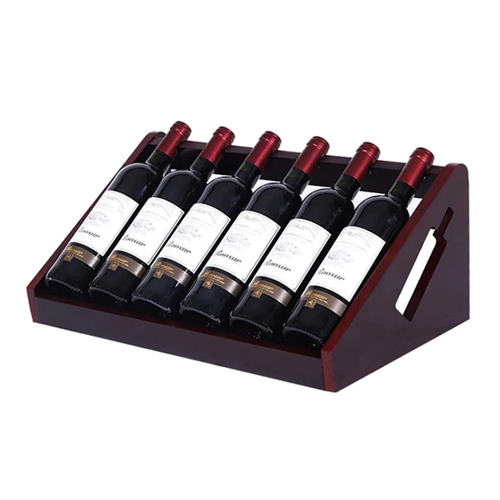 Botellero de vino Estante de vino Encimera Creativo Europeo Botellero Hogar Botellas de Vino Simple Gabinete de Vino Decoración Joyería Decoración Pequeño Estante de Vino (Color : Naranja Tamaño: 6