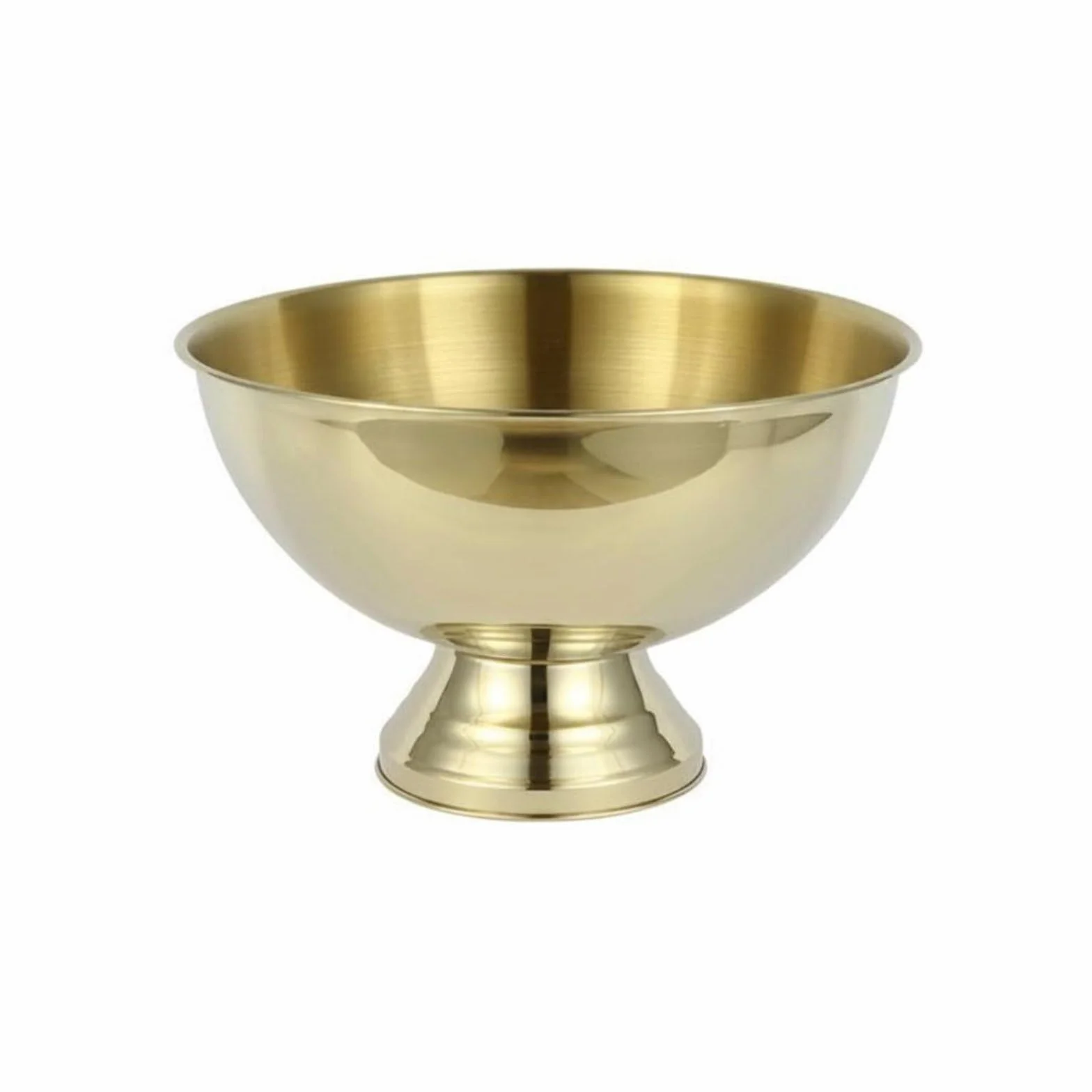 Champanera Robusta Construida en Acero Inoxidable Balde para Botellas de Vino Recipiente para Hielo y Cubeta Grande Adecuada para Fiestas Familiares y Recepciones Sociales, Dorado
