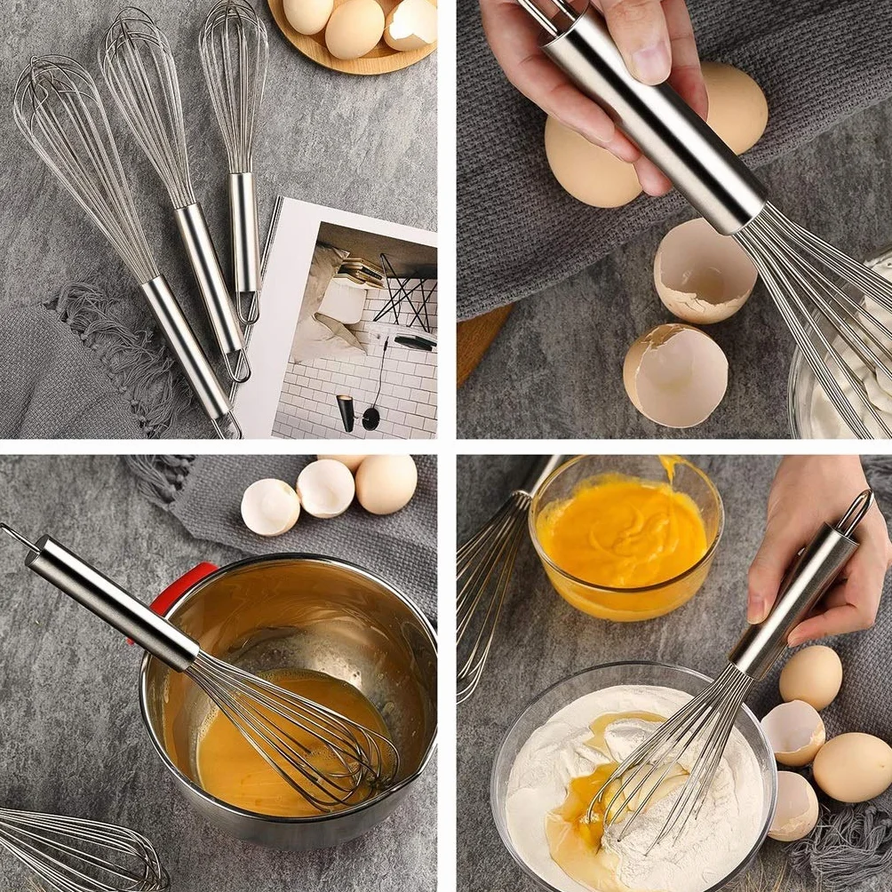 ZHANGXIAO Varillas de batir Acero Inoxidable Utensilios For Hornear Producción Pastel Usado For Remover Huevo Leche (tamaño : 62cm)