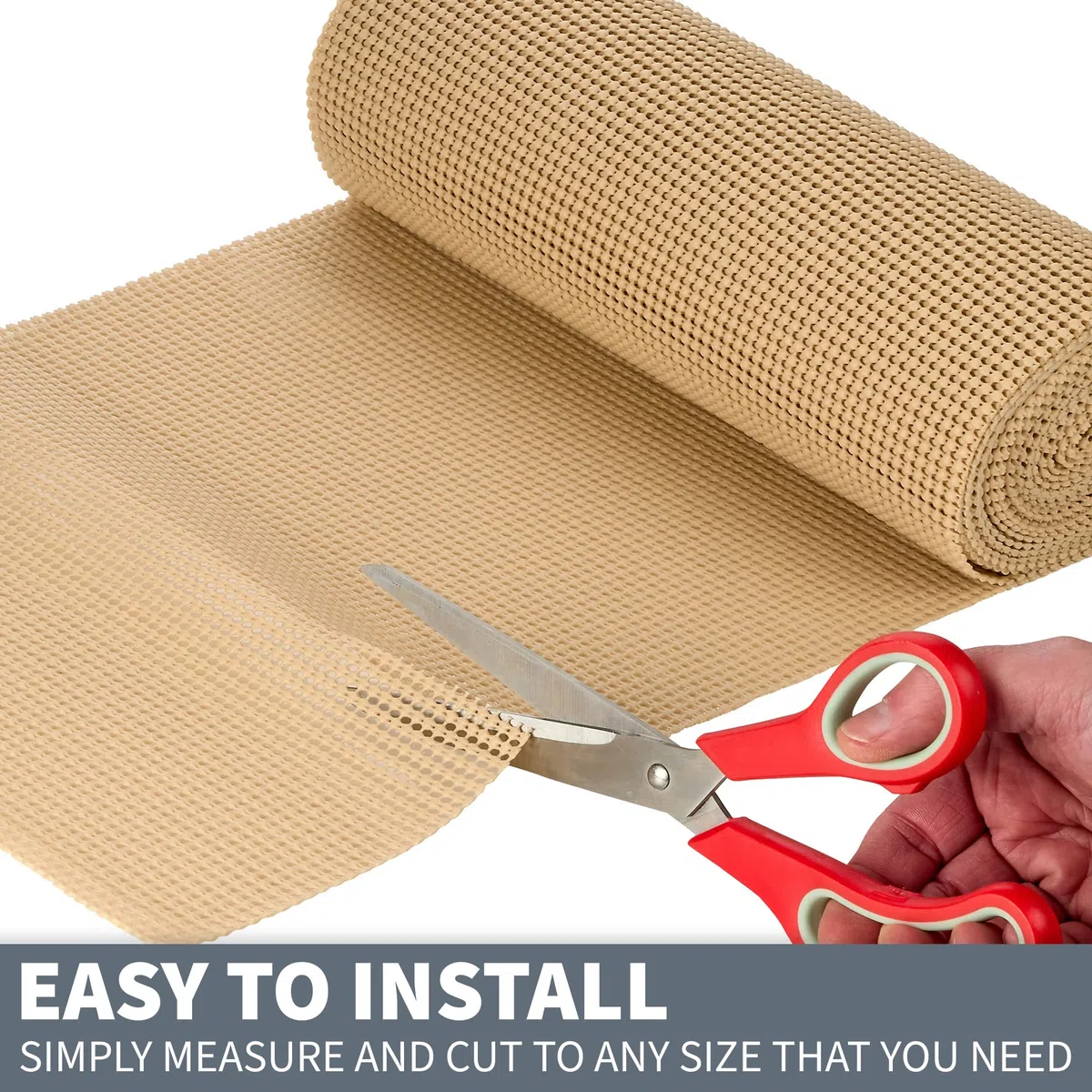 Revestimiento para cajones y gabinetes, 12 Pulgadas x 20 pies, Cortado a Medida, no Adhesivo, Duradero, Antideslizante, fácil instalación, Fuerte Agarre para Cocina, estantes y baño, Color