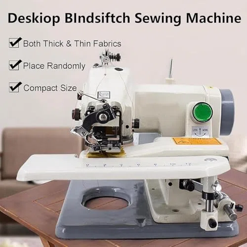 Máquina de Dobladillo Invisible - Máquina de Coser y Bordar portátil para arreglos Profesionales y dobladillos de Pantalones con Pedal