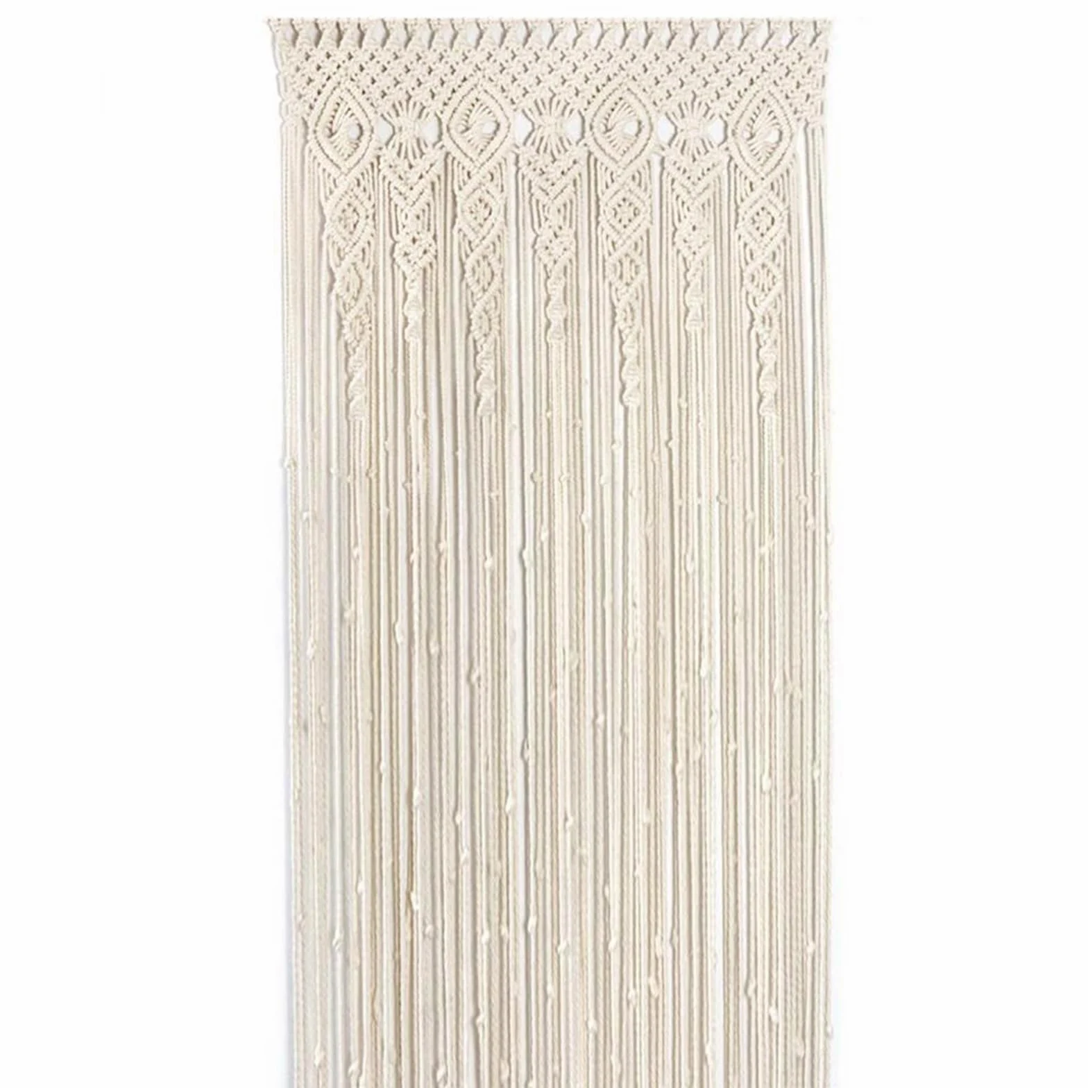 Cortina De Macramé, Colgante De Pared De Macramé De 100x200 Cm Cortina Bohemia Hecha A Mano para Colgar En La Pared Cortina De Puerta De Macramé Bohemio para DecoracióN De La Pared del Hogar