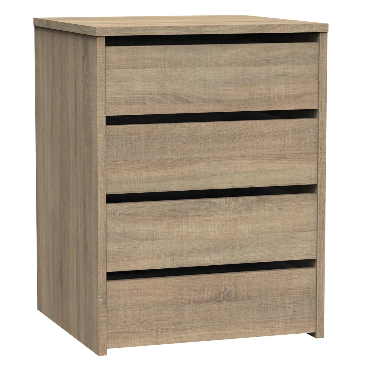 MUEBLES PITARCH | Cajonera 4 Cajones, Cómoda Dormitorios, Despachos, Interior Armario, Roble Cambrian, 63,5x46x45cm (Alto x Ancho x Fondo) Colección Tibet