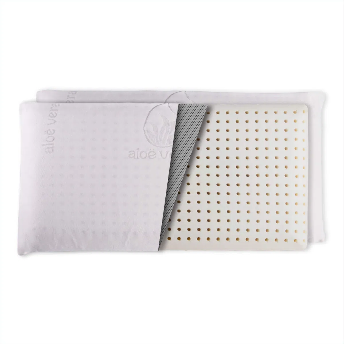 Dreaming Kamahaus Almohada núcleo Látex 80cm | Núcleo 100% LÁTEX | Microperforado | Descanso Natural | Funda Stretch Aloe Vera | Gran Confort |