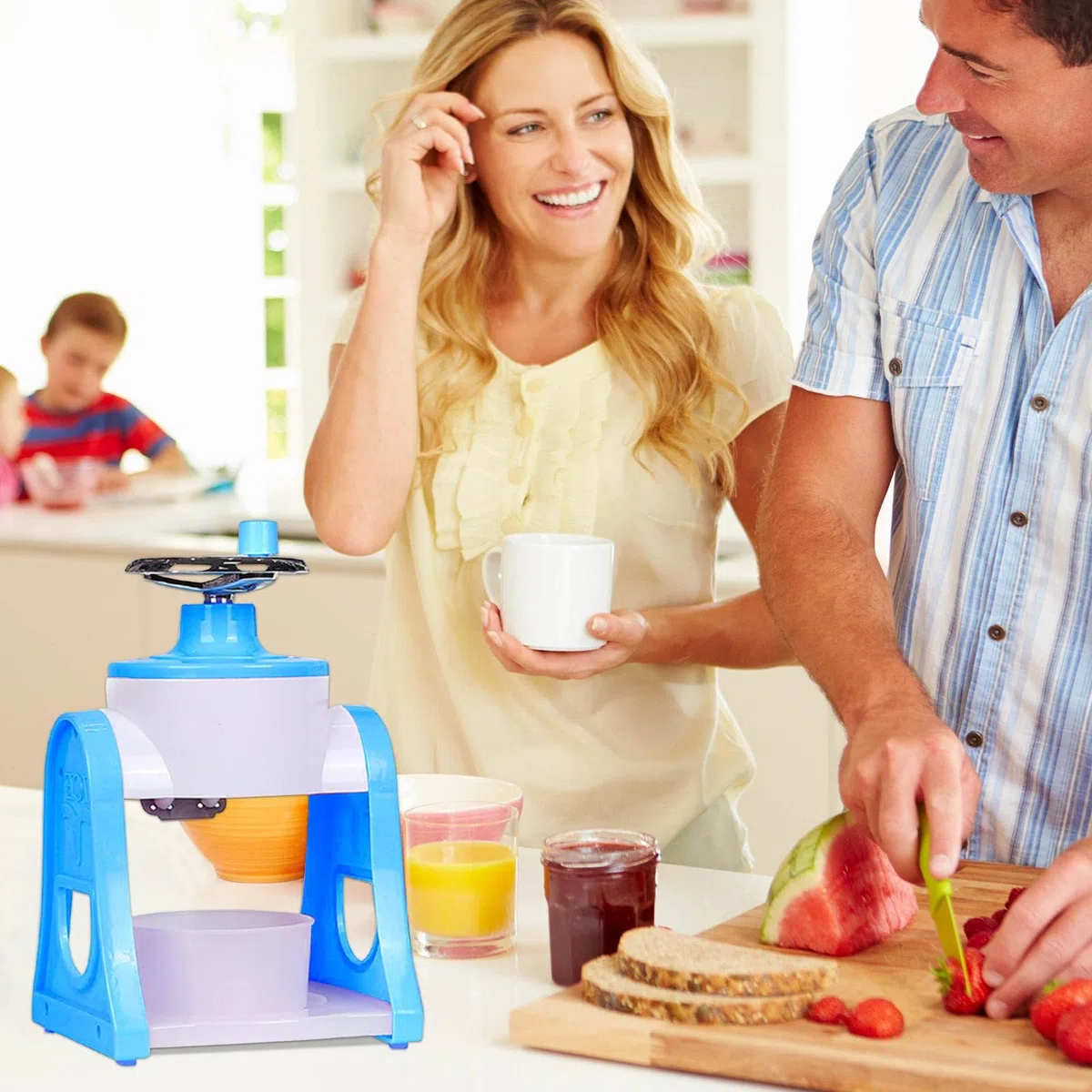 trituradora Hielo | Máquina Afeitar trituradora Hielo con manivela para Hacer Bebidas,Helado, Snowcone, Kakigori, Bingsu, Coctelería, Slushie Maker para el hogar para niños