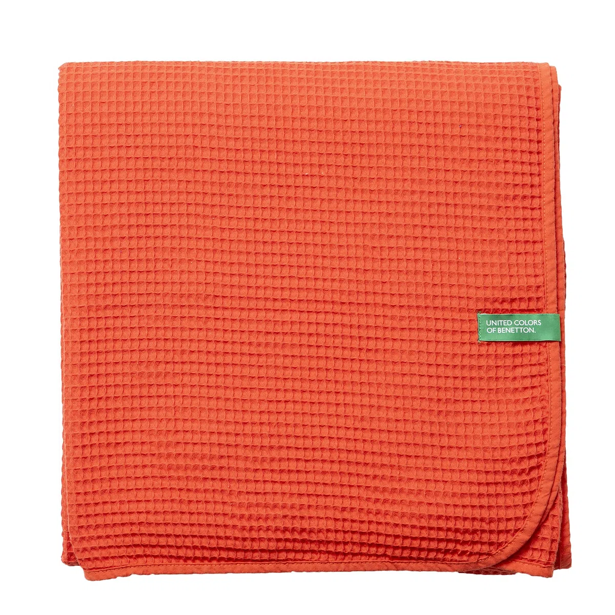 UNITED COLORS OF BENETTON - Manta 140x190cm 200gsm 100% algodón Rojo
