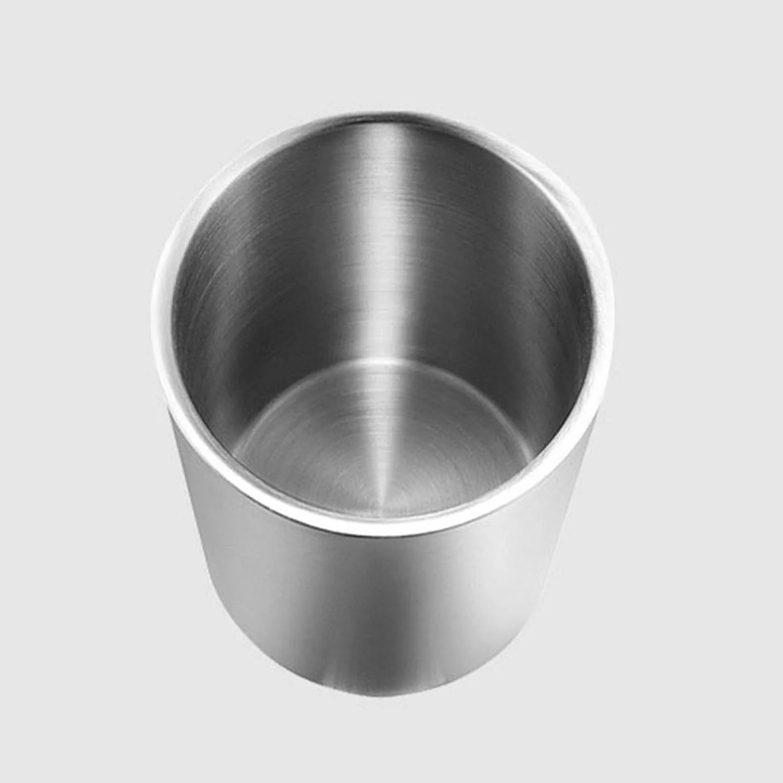 Cubo de hielo para bares domésticos Cubo de hielo de doble pared de acero inoxidable con aislamiento térmico, contenedor redondo, Enfriador de hielo for vino, armario de cerveza, herramienta de cocina